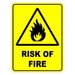 Risk Of Fire Sign